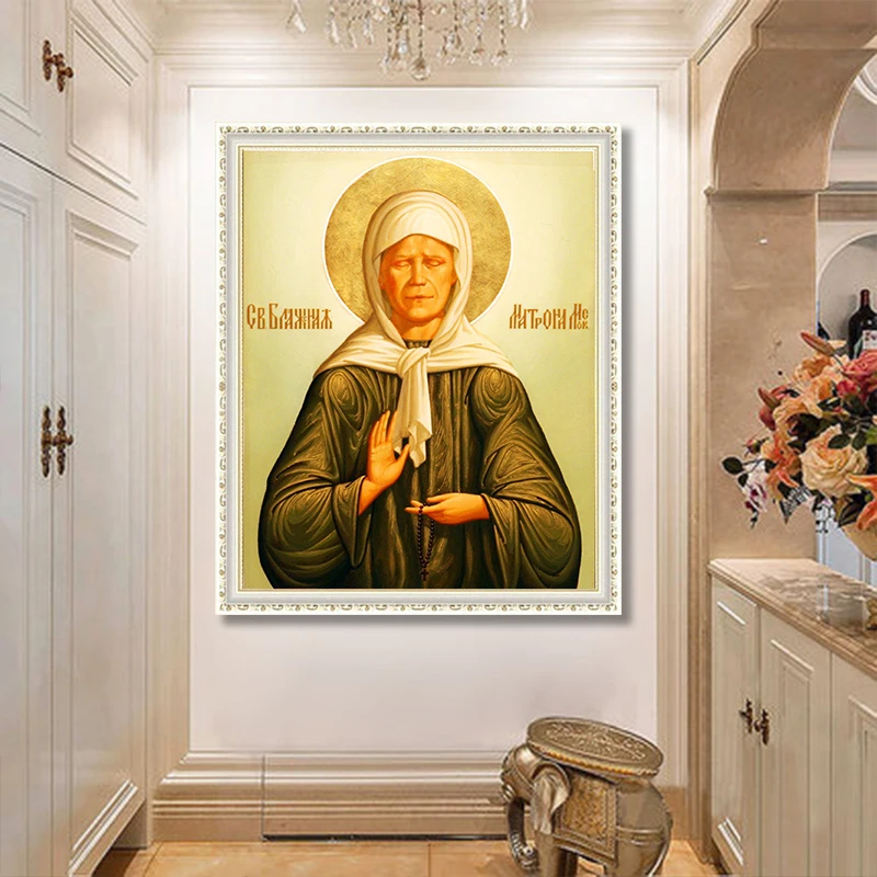 

Religious nun DIY diamond painting icon full dirll inlaid 5D diamond embroidery religion fashion cross stitch home decoration