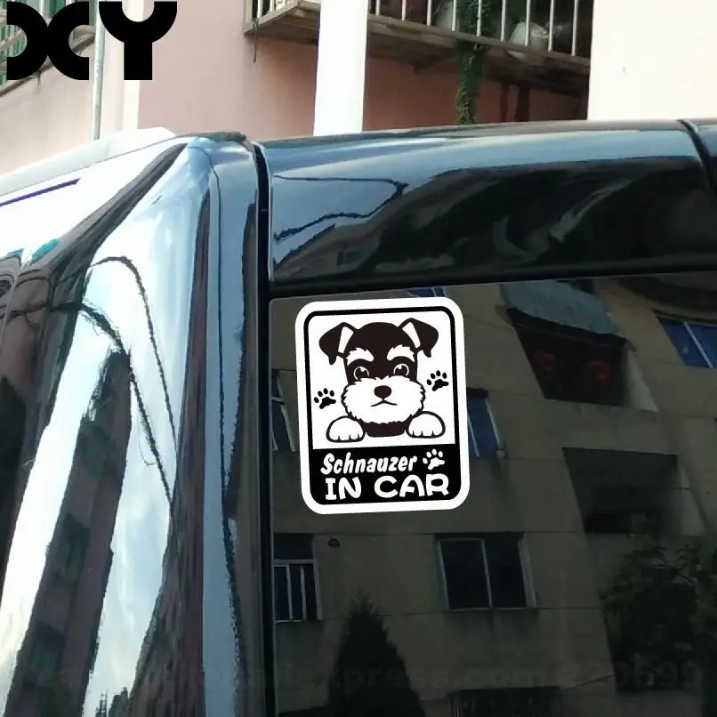 Виниловая наклейка с надписью I Love My Schnauzer Cut|car sticker|bumper stickerdog sticker |
