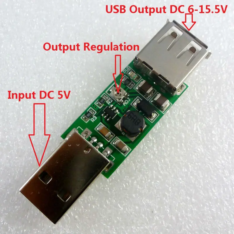 TB398 * 2 7 Вт USB 5 В до 9 в 12 15 Регулируемый преобразователь постоянный ток Повышающий