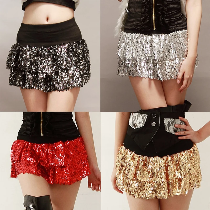

Shinning Stage Clothes Women Jazz Dnace Skirt Sequin Singers Nightclubs DS Performance Bar Show Skirt Dance Costume Q11224