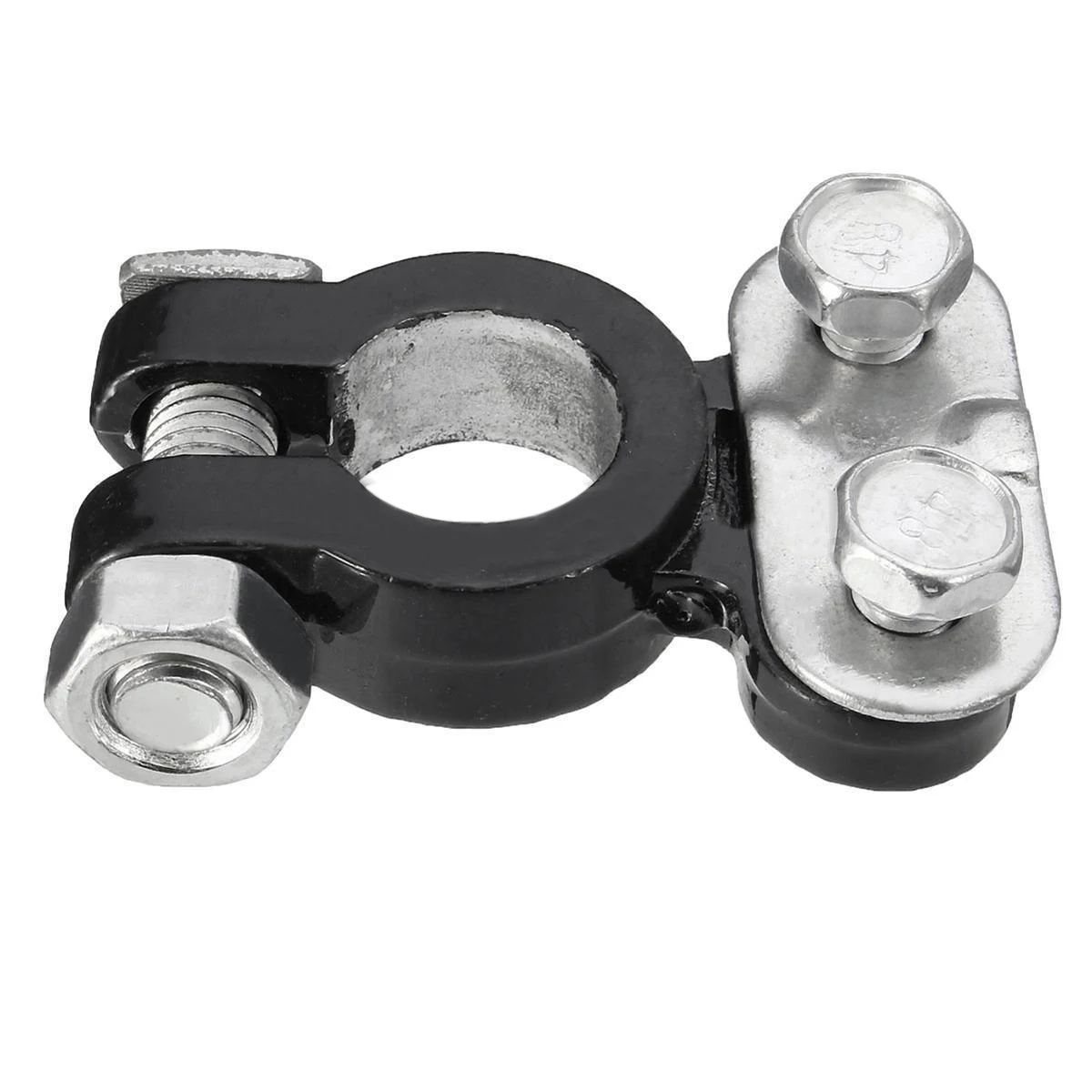 2pcs Moistureproof Car Battery Terminal Clamp  Aluminum Magnesium Positive & Nagative Clips