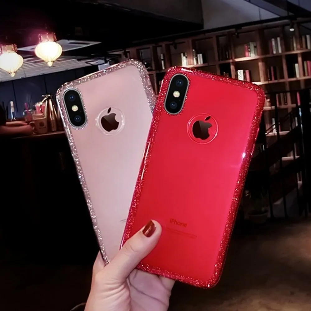 Чехол для Iphone 7 чехол XR XS MAX 6s телефона Apple Smartphone роскошный мягкий блестящий X 6 8 Plus |