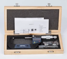 Wholesale 50mm-75mm Electronic Outside Micrometer 0.001mm Digital Micrometer With Reference Rod Micrometer Caliper Gauge Measuring Tools
