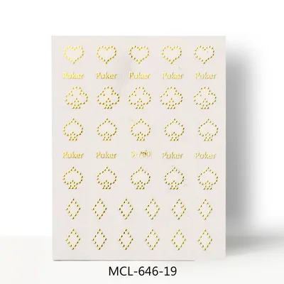 1 PCS - 19 Мода MCL 1 лист лак для ногтей 3D наклейка для украшения ногтей Декор ногтей слайдер для ногтей Английский алфавит Снежинка Новинка - Цвет: 1 PCS - 19