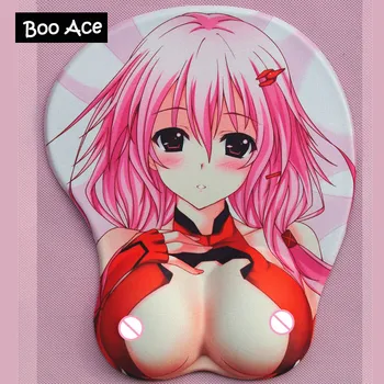 

Guilty Crown: YUZURIHA INORI 3D Big Soft Breast with protruding nipples Silicon Mouse Pad Anime Gaming Cosplay H3.2cm/1.26"