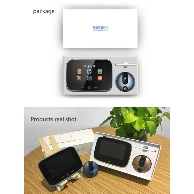 

4.3Inch LCD Colorful Intercom Screen Video Doorbell Camera night vision motion detection electronic cat eyes Home Security