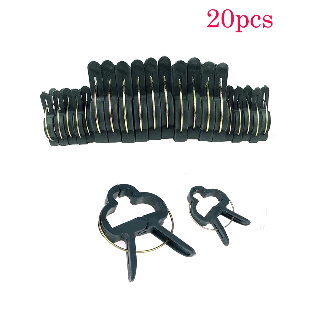 20pcs Garden Plant Support Clips for Trellis Twine Greenhouse Tomato