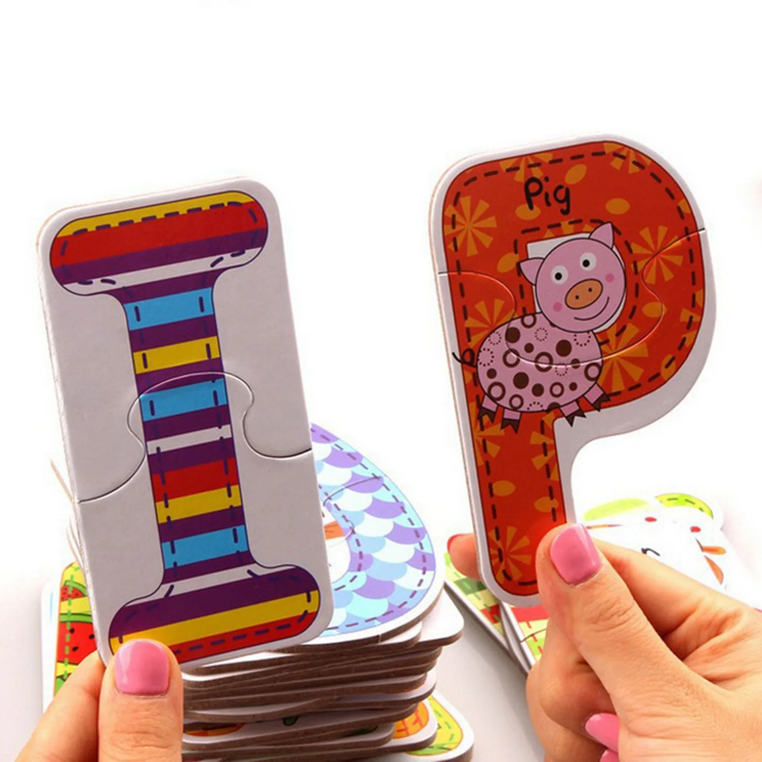 JOLLYBABY, новинка, 15cmm, бумага, Мультяшные буквы, Jollybaby, креативные, сделай сам, алфавит, детские головоломки, Обучающие игрушки, подарок для раннего развития