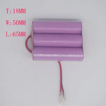 

Three 18650 parallel series 3.7V rechargeable lithium batteries combined fishing lamp headlamp 3000mAh