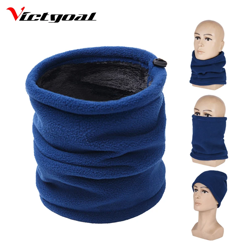 

Victgoal Winter Fleece Cycling Scarf Warm Dustproof Mask Windproof Neck Gaiter Windproof MTB Bicycle Bike Face Cover