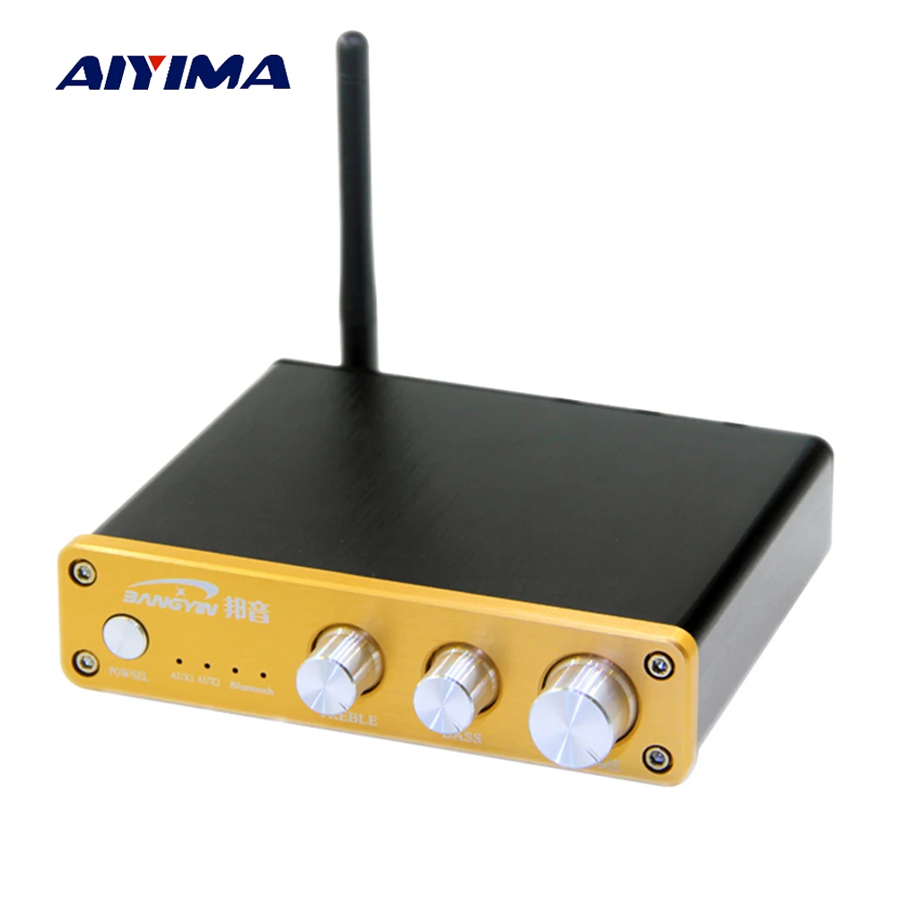 

Aiyima Wireless Bluetooth CSR8635 4.0 Digital Audio Amplifier HIFI TPA3116D2 2.1 Channel Amplifier Home Theater 2X50W+100W