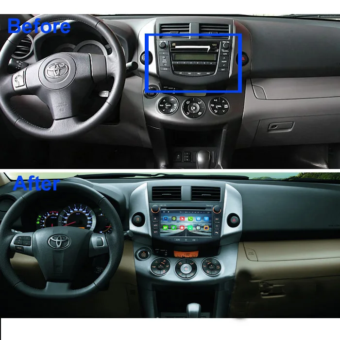 Sale 7" octa core android 9.0 car multimedia player for toyota rav4 rav 4 2006-2011 with gps navigaiton audio stereo autoradio 4
