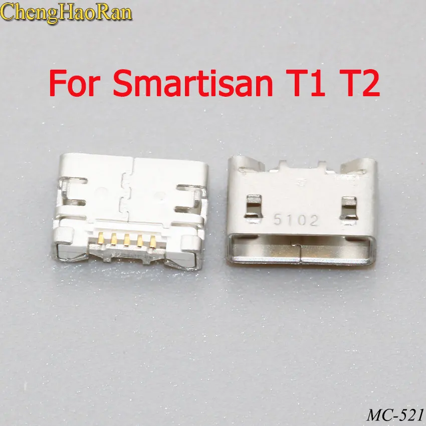 

ChengHaoRan 1-5 PCS for Smartisan T1 T2 5PIN 5P micro usb jack charging port socket connector repair parts