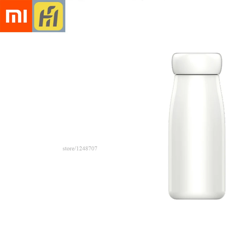 Xiaomi mi jia Funhome фляжка из нержавеющей стали 400 мл бутылка для воды Термос Кофе Чай mi lk портативная Термокружка для путешествий - Цвет: White