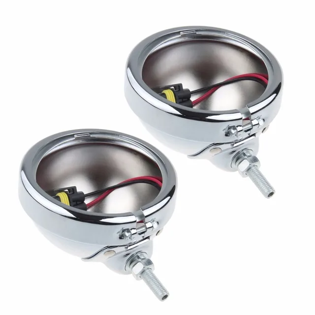 Pair 4.5 inch Housing, Black / Chrome LED Fog Lights Mounting Bracket