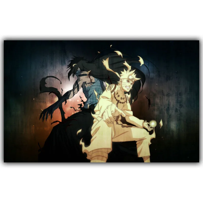 DM415 Постер Naruto Спальня стены холст декоративная модовая героя аниме «Наруто Манга Аниме SASUKE шелковые обои - Цвет: DM415
