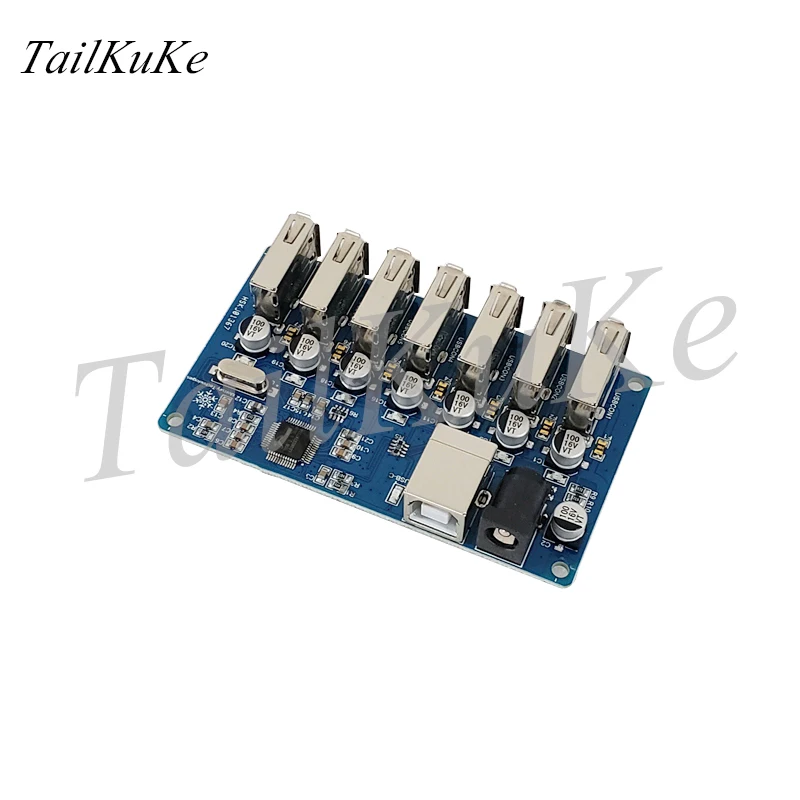 type 1 Usb-хаб разветвитель 1-7 порт usb-хаб семь портов USB разветвитель модуль с питанием USB2.0 расширение - Цвет: type 1