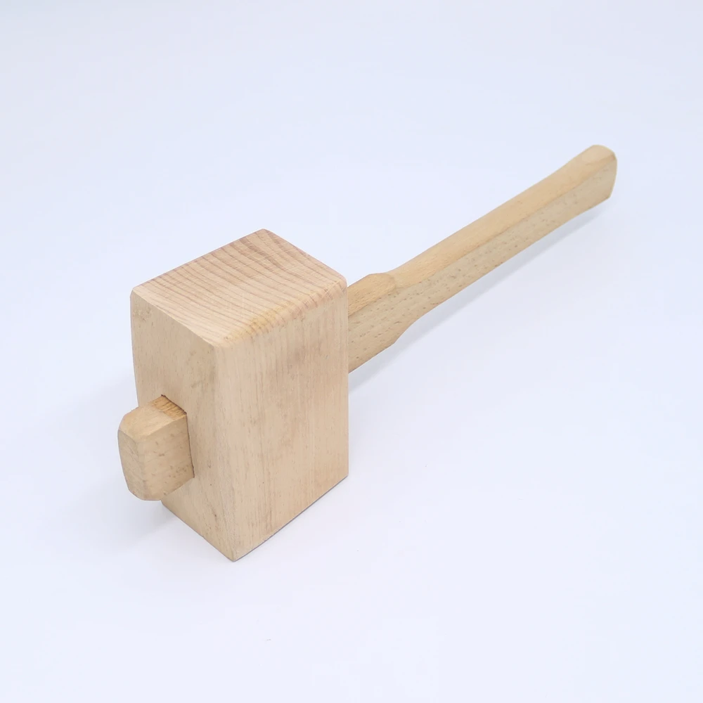 

Free shipping Beech Solid Hardness Carpenter Wood Wooden Bar Crushed Ice Mallet Hammer 3 Sizes DIY installation
