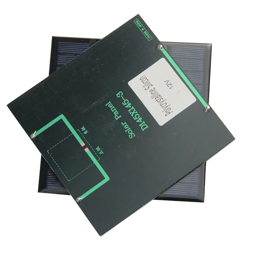 Zerosky 3W 12V Панели солнечные гибкие элементы DIY поликристаллический кремний и