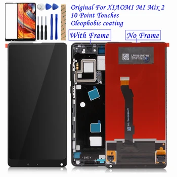 

Original For Xiaomi Mi Mix 2 LCD Display + Frame 10 Touch Screen Panel Digitizer For Mi Mix2 5.99 inch Replacement Spare Parts