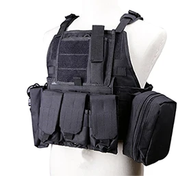 Black Охотничьи Тактические аксессуары обмундирование тела жилет Ammo Magazine Chest Rig страйкбол набор для пейнтбола загрузки жилеты Berserker - Цвет: Black