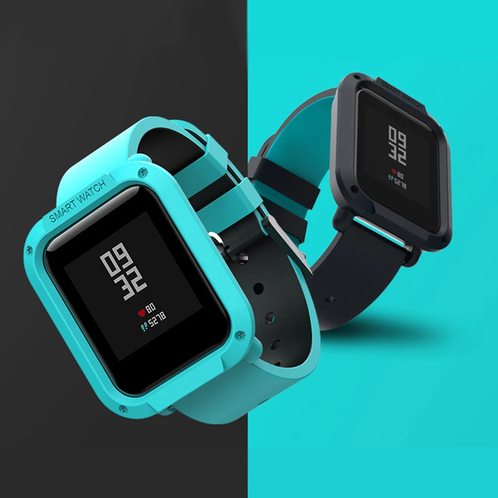 

Replace Frame Hard Protector Watch Case Cover For Huami AMAZFIT Bip Youth Sports Replacement Lightweight Protective Shell Cases