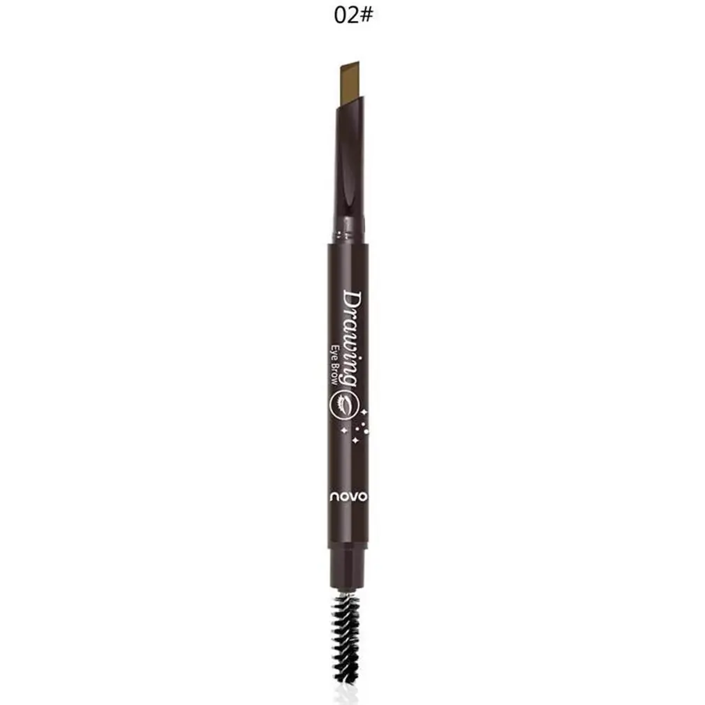For Novo Three-Dimensional Plastic Automatic Rotating Eyebrow Pencil Double Head Waterproof And Sweatproof