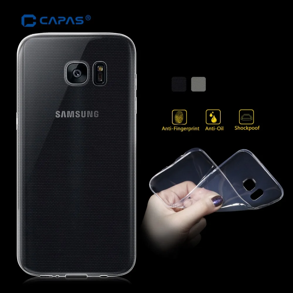 for Samsung Galaxy S7 Edge TPU Case Flexible Ultra Thin Crystal Back