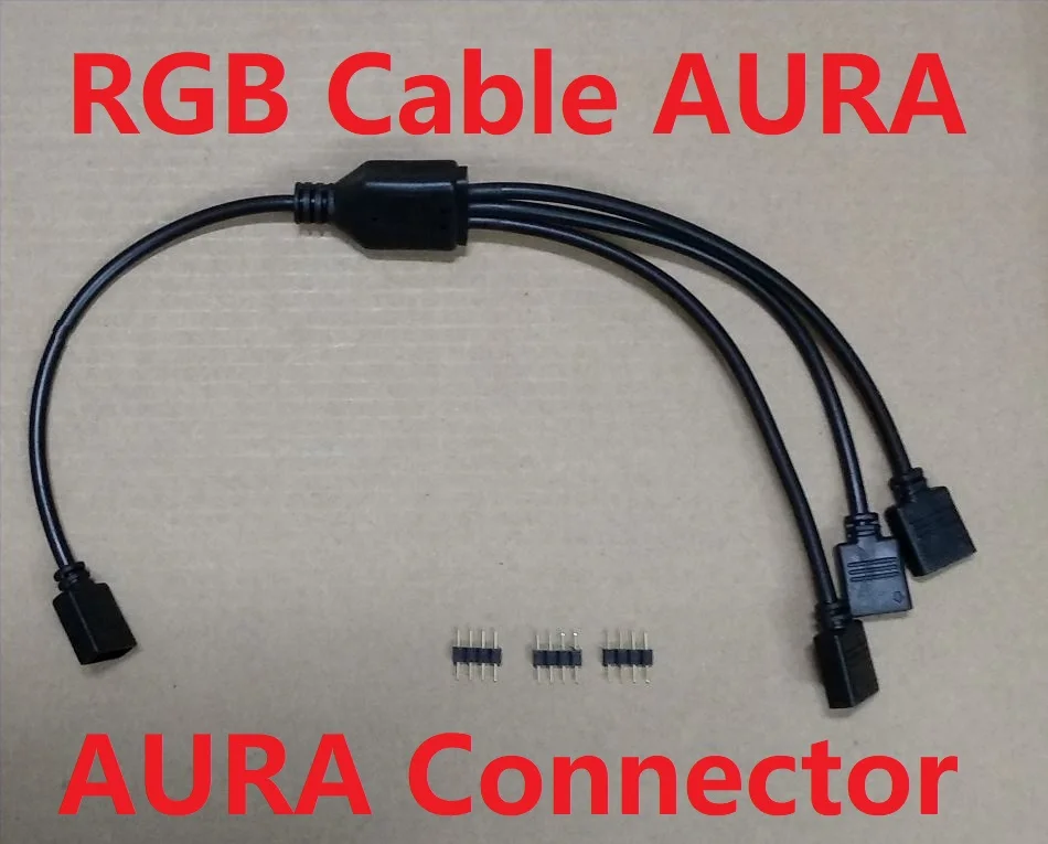 4PIN Удлинительный кабель AURA RGB для компьютера чехол Fan система радиатора