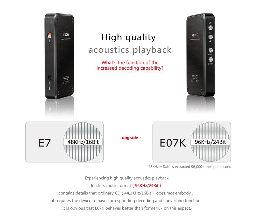 FiiO E07K Andes DAC USB con amplificatore per cuffie portatile