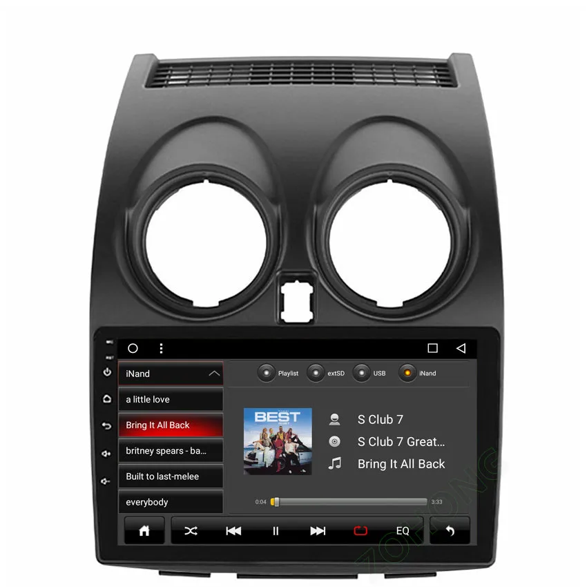 Discount 9 inch 2.5D Octa Core Android 8.1 Car DVD Player For Nissan Qashqai Dualis 2007-2014 CAR Multimedia GPS Radio Navigation BT WIFI 2