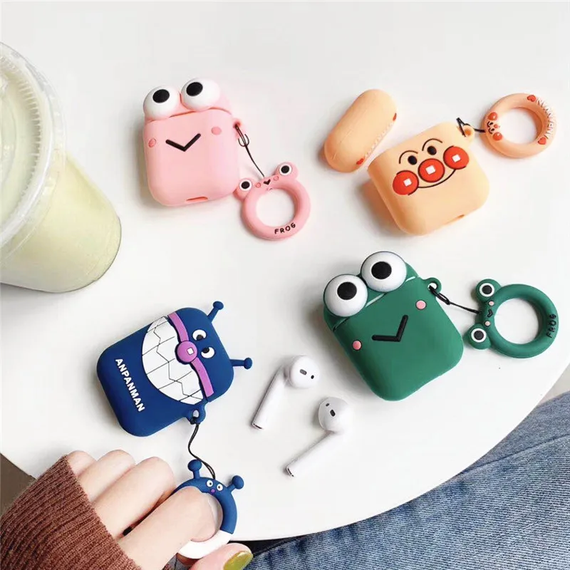 

For Apple AirPods Case Wireless Bluetooth Earphone Case For Airpods Cartoon 3D Pattern Protective Cover Accessories Charging Box