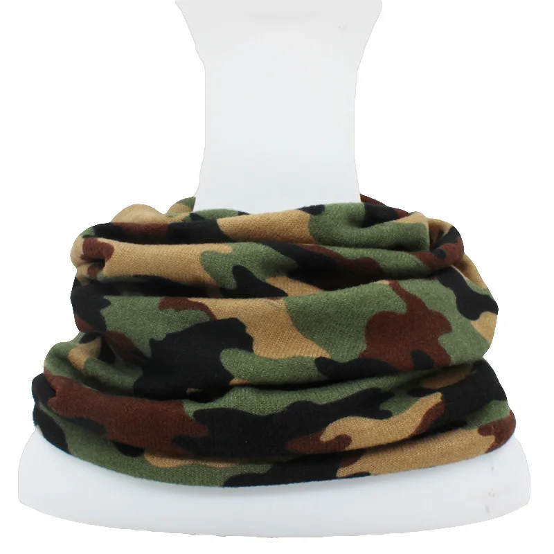 LOVINGSHA осень зима тонкий многофункциональный для женщин Skullies шапочки Камуфляжный дизайн шапки для мужчин Мода Feminino шарф HT110