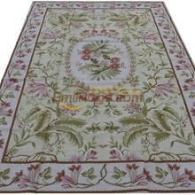 Ковер Aubusson, ковер ручной работы с цветочным рисунком, ковер с иглой, ковер для украшения дома, ковер с иглой Aubussen, Восточный ковер