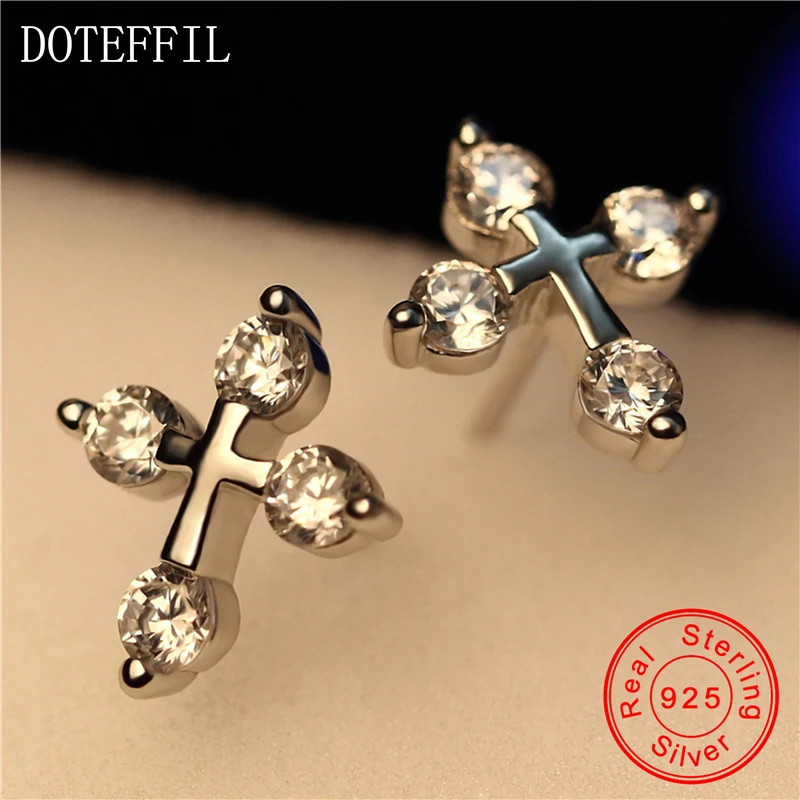 Женские серьги гвоздики из серебра 925 пробы с фианитами|cz stud earrings|stud earringswomen earrings |