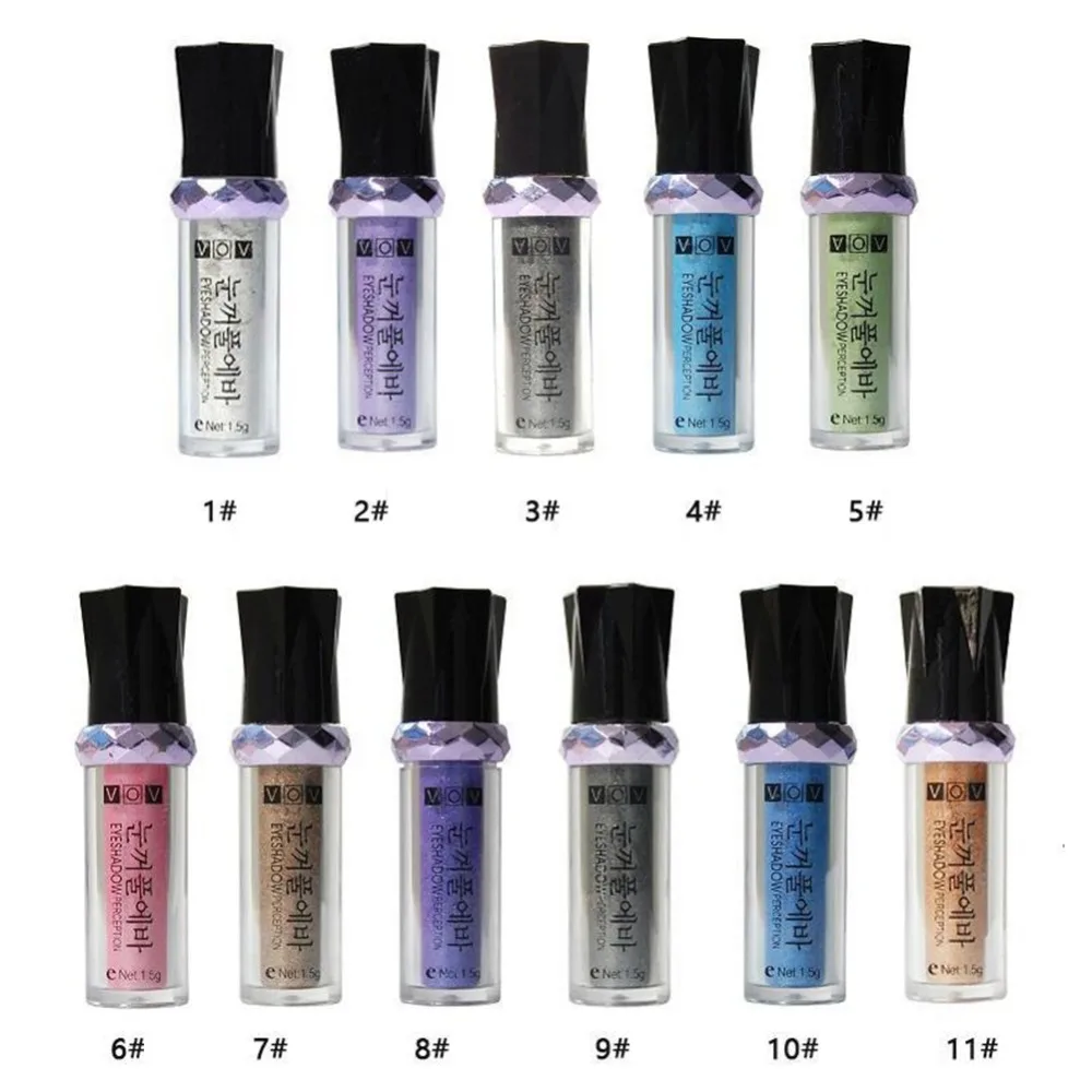

11 Colors Diamond Bright Colorful Shine Gloss Mineral Eyeshadow Powder Pencil Eye Shadow Ball Eyeshadow Powder