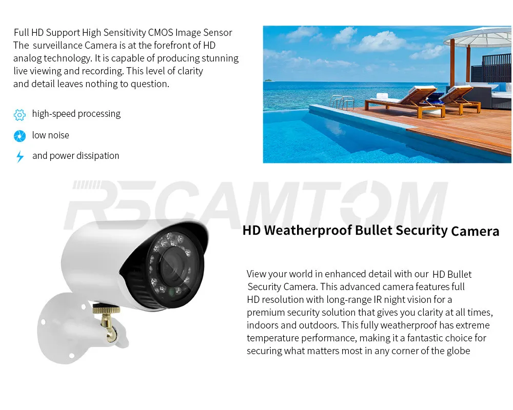4CH 1.0MP AHD DVR CCTV Camera System 720P Home Security Video MonitorIndoor Outdoor Cameras  Surveillance Kit IR Night Vision (5)