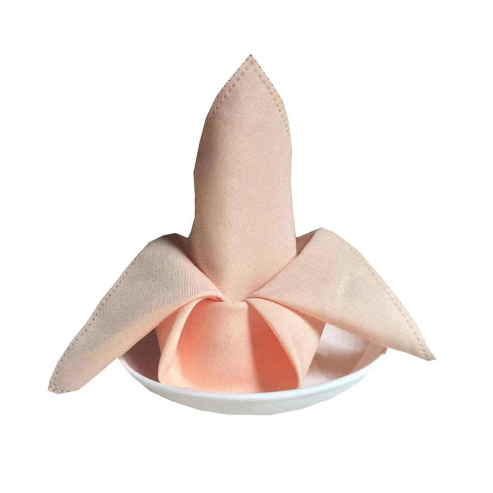 Us 1688 35 Off10 Teilelos Plain Toast Tuch Servietten Mahlzeit Tischset Reine Farbe Sonder Abendessen Tuch Falten Blume Gehobenen Hotels