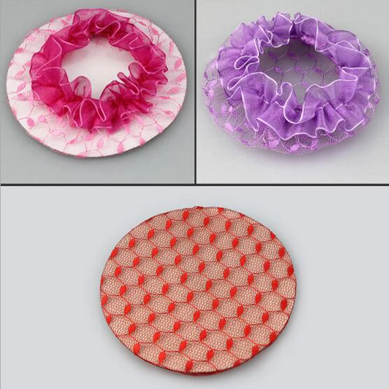 10 шт. DIY парикмахерские украшения балета сетка для волос булочка крышка снуд