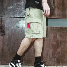 Универсальные мужские модные летние повседневные однотонные и карго-шорты камуфляжные