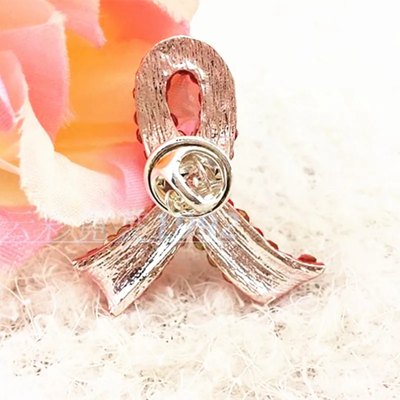 Мужская/Женская/Мужская брошь из цинкового сплава с красной лентой|red ribbon brooch|women