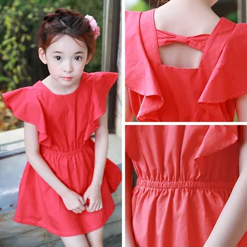 

2020 Summer New Children's Princess Dress Cotton Girls Dress Ruffled Dress Brand Baby Girls' Cute Dress Toddler Clothes,#2752