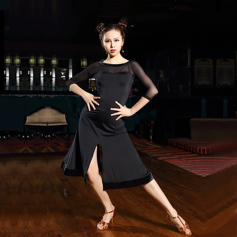black salsa font b dance b font dresses latin font b dance b font wear ballroom