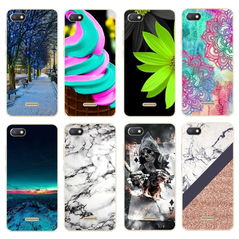

For Coque Xiaomi Redmi 6A Case Cover Redmi 6 Relief TPU Case on For Fundas Xiomi Redmi 6A Redmi 6 Silicone Cover Funda Shell