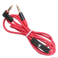 3.5mm remplacement L câble audio Cordon avec micro pour monstre bat par Dr Dre