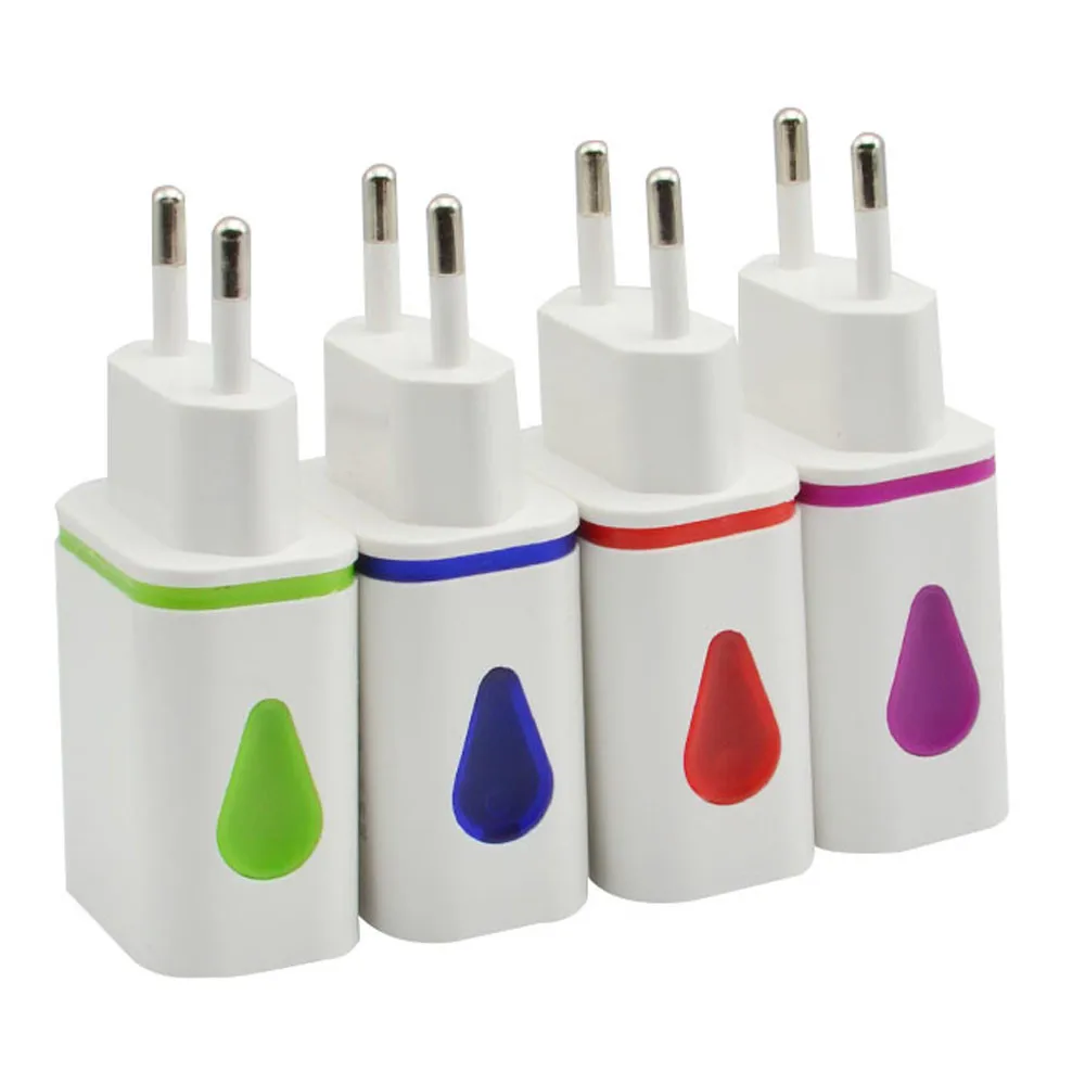 

Universal 5V 2.1A LED EU US Plug Travel Adapter Fast Charging Dual USB Wall Charger Home For iphone For Samsung For Xiaomi #YL10