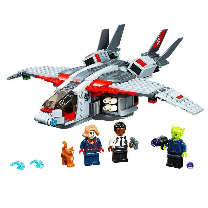 

07117 Super Hero Captain Marvel and The Skrull Attack Nick Fury Save Goose Building Blocks Toys Compatible With