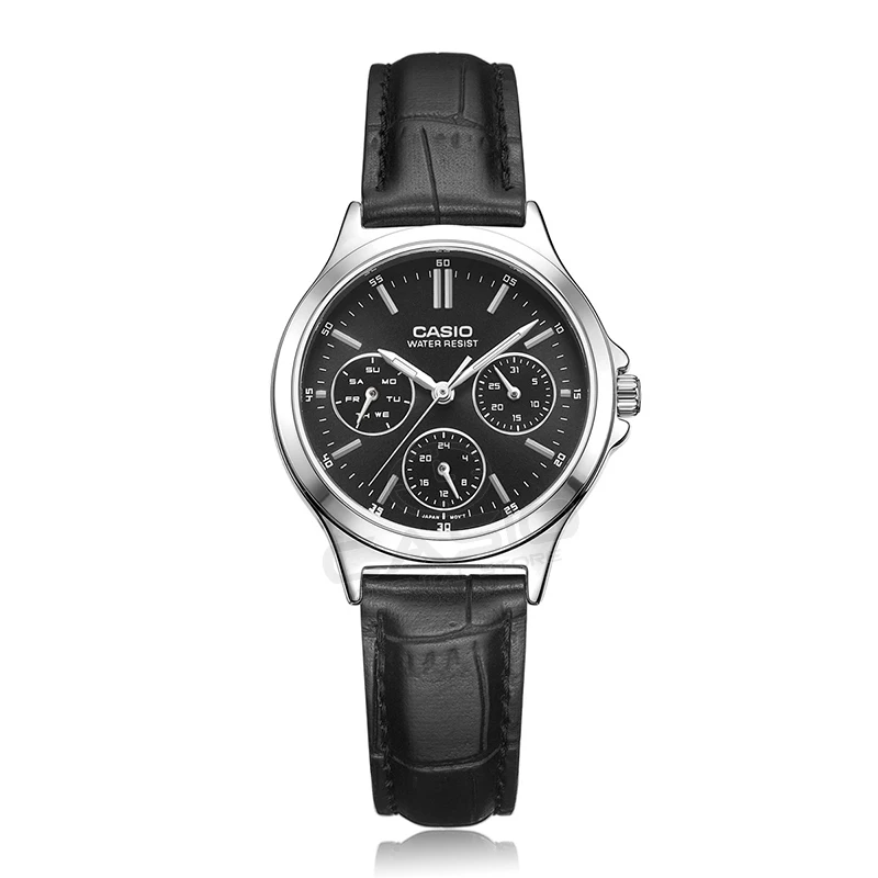 Casio бренд высокого качества кварцевые часы Нержавеющая сталь Наручные часы модные женские туфли часы женские наручные случайные часы LTP-V300L-4A - Цвет: LTP-V300L-1A