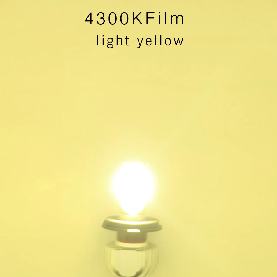 Yamyff H4 светодиодный фара мотоцикла H4 светодиодный лампы 4000LM 3000K 4300K 6500K 8000K Moto фары для скутеров Hi/короче спереди и длиннее сзади) к рулю мотоцикла велосипеда фары 12V