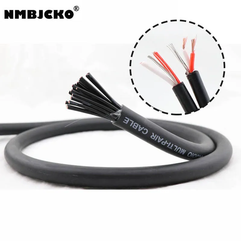 US $25.70 High Quality NMBJCKO Series 16 Channel Way Balanced Audio Multicore Cable Snake For Stage Multimedia Audio Cable With 5M